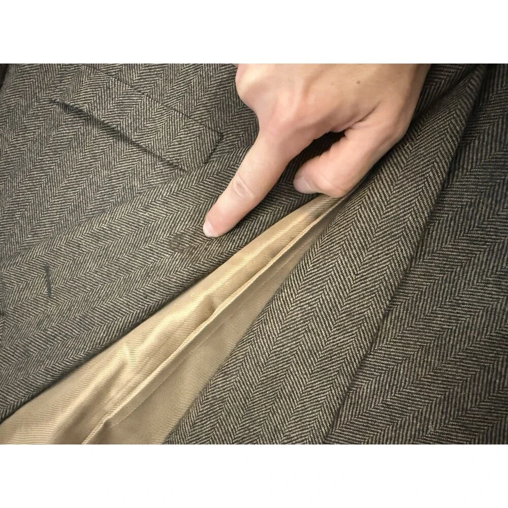 Raymond Partito Philadelphia Two Piece Custom Suit 2019 ~52R Suede Pants 42x28
